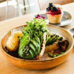 bowl of bread and vegetables